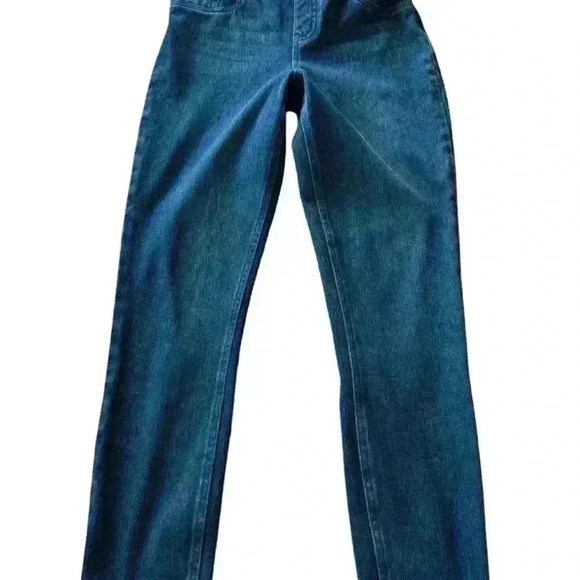 Spanx Womens Jegging Jeans  High Rise Whiskering Stretch Pull-On Blue Size M - Picture 5 of 6